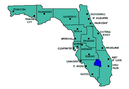 map of FL