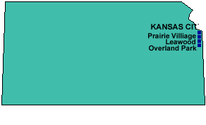 Map of Kansas 