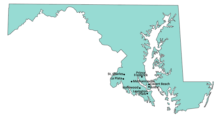 Map of MD