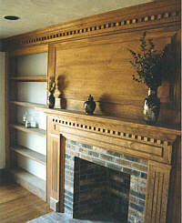 custom home fireplace photo